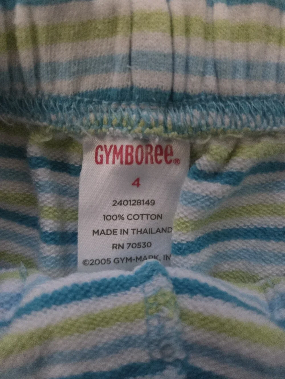 Gymboree Girls 4 Striped Knit Shorts